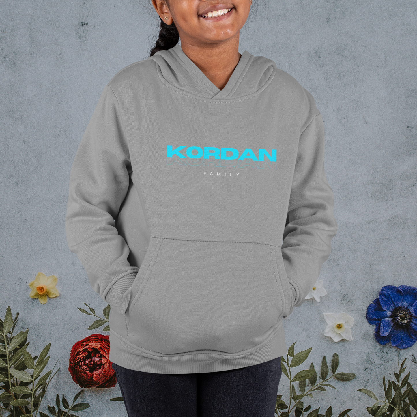 Bluza dziecięca szara logo Kordan