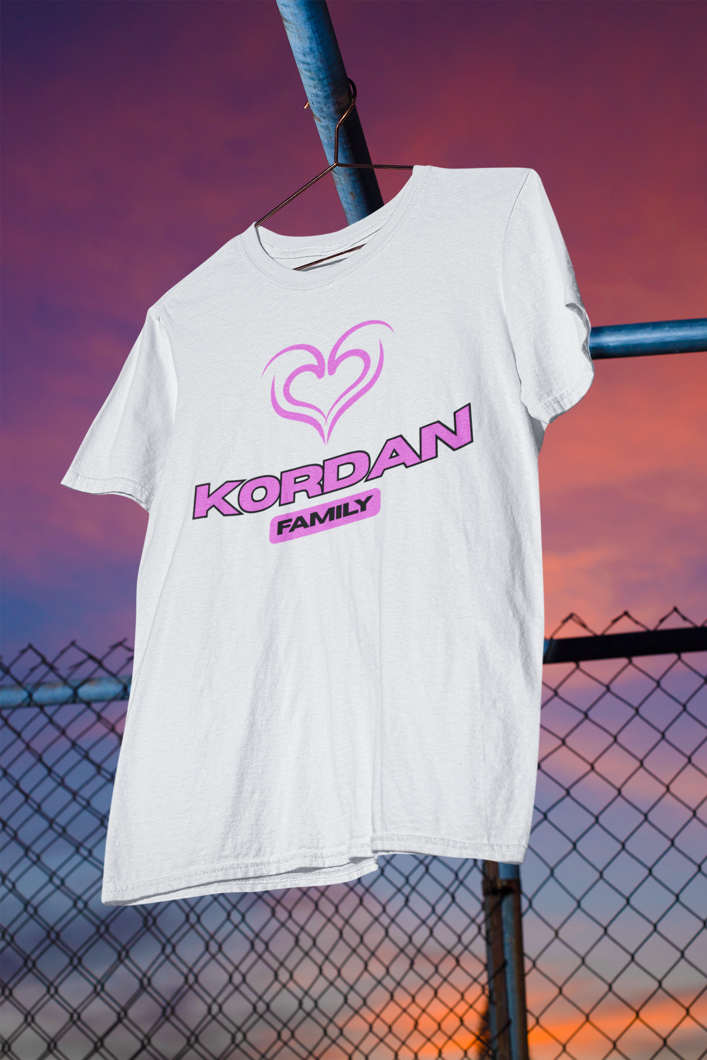 Koszulka Biała Kordan Family z sercem NEW