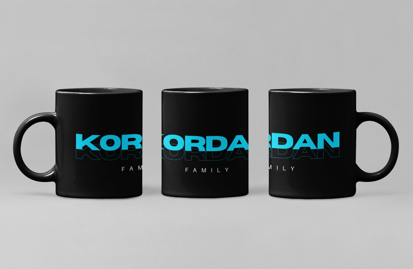 Kubek 11 oz czarny logo Kordan 12