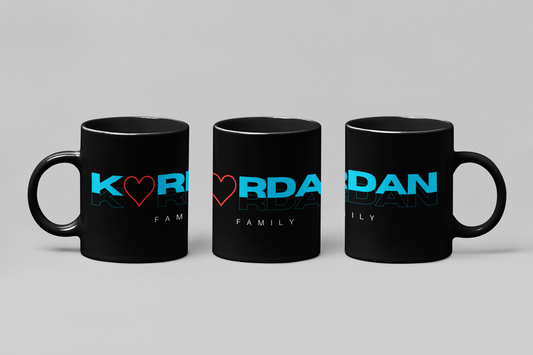 Kubek 11 oz czarny logo Kordan 6