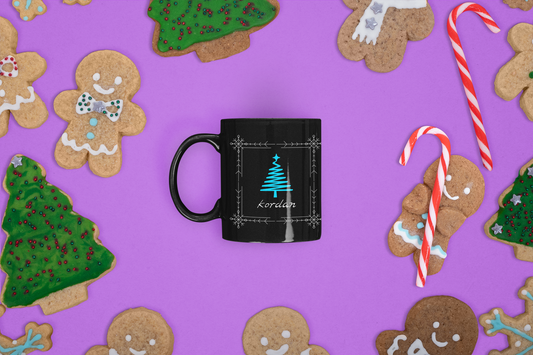 Kubek 11 Oz czarny limitowana edycja świąteczna